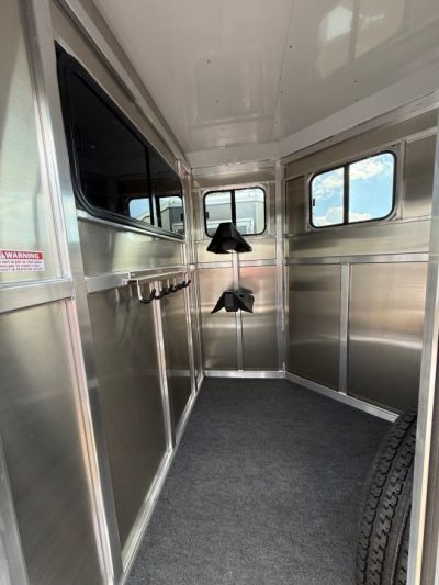 New 2027 Adam 2 Horse Straightload JuLite Bumper Pull Horse Trailer