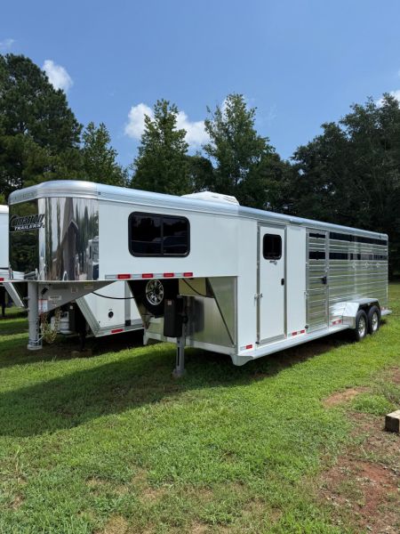 New 2026 Cimarron Trailers Lonestar Stock Combo 24' Horse Trailer