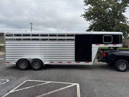 New 2026 Exiss Trailers STC Gooseneck 6820 Stock / Stock Combo Trailer
