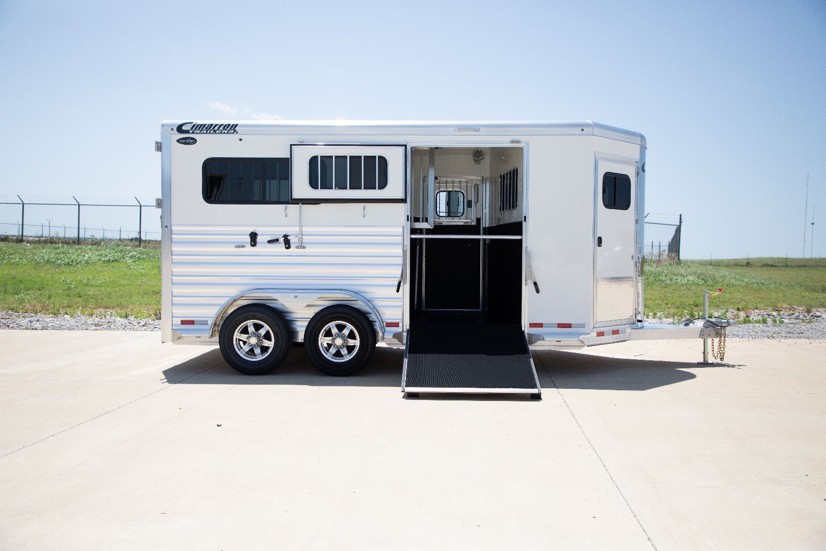 New 2027 Cimarron Trailers Norstar 2 Horse Side Ramp Horse Trailer