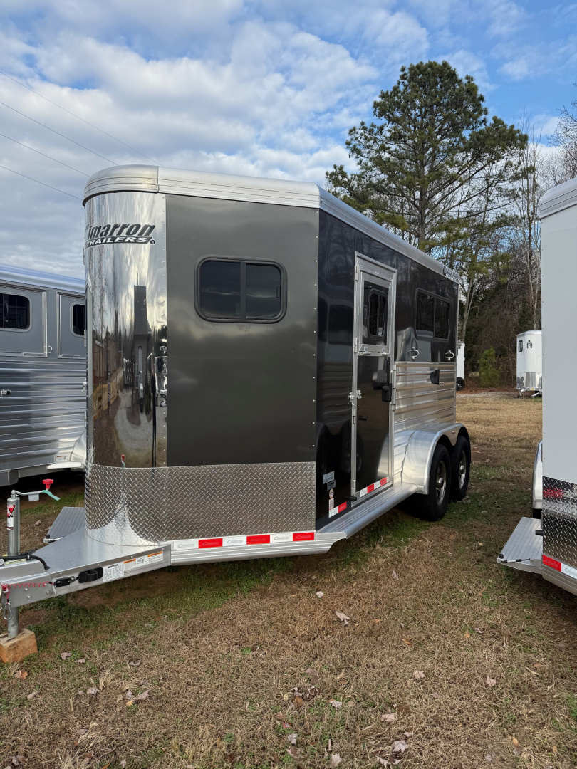 New 2026 CIMARRON TRAILERS Norstar 2 Horse Straight Load Bumper Pull Horse Trailer