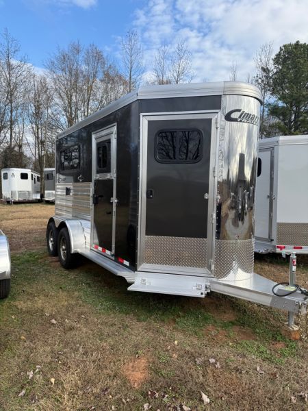 New 2026 CIMARRON TRAILERS Norstar 2 Horse Straight Load Bumper Pull Horse Trailer