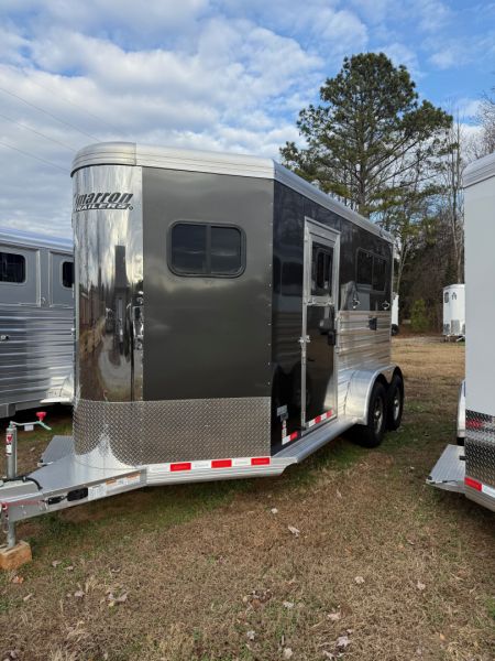 New 2026 CIMARRON TRAILERS Norstar 2 Horse Straight Load Bumper Pull Horse Trailer