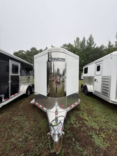 New 2026 Cimarron Trailers Norstar R.T.G. 2 Horse Slant Load BP 7'1 Tall w/Ramp Horse Trailer