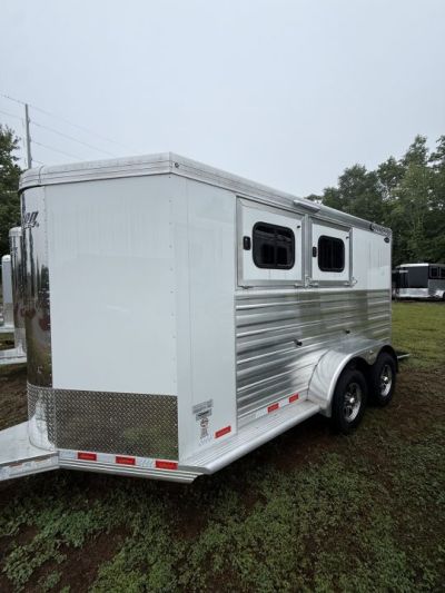 New 2026 Cimarron Trailers Norstar R.T.G. 2 Horse Slant Load BP 7'1 Tall w/Ramp Horse Trailer