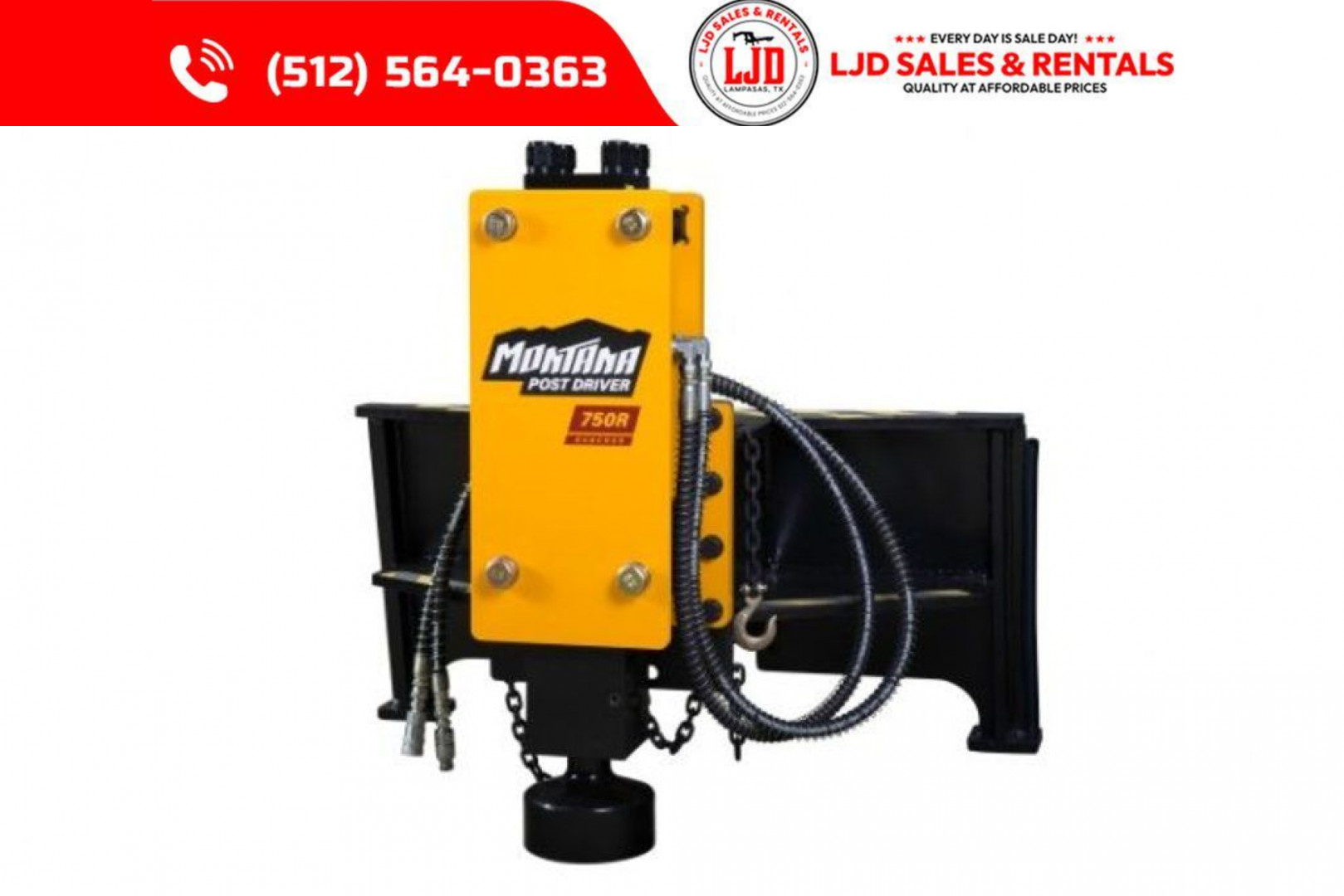 New 2025 Montana - 750 Post Driver - Skid Steer Attachment