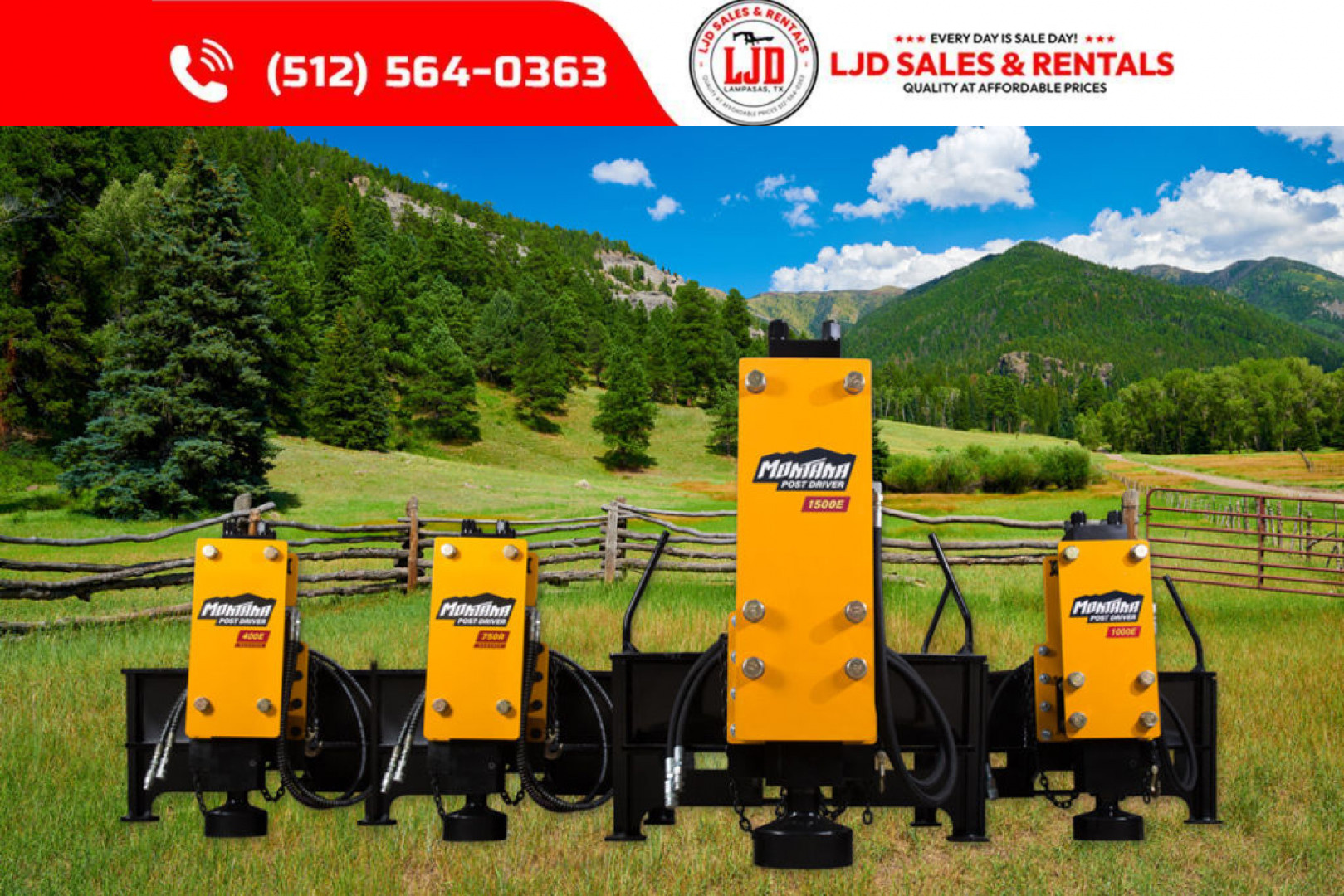 New 2025 Montana - 750 Post Driver - Skid Steer Attachment