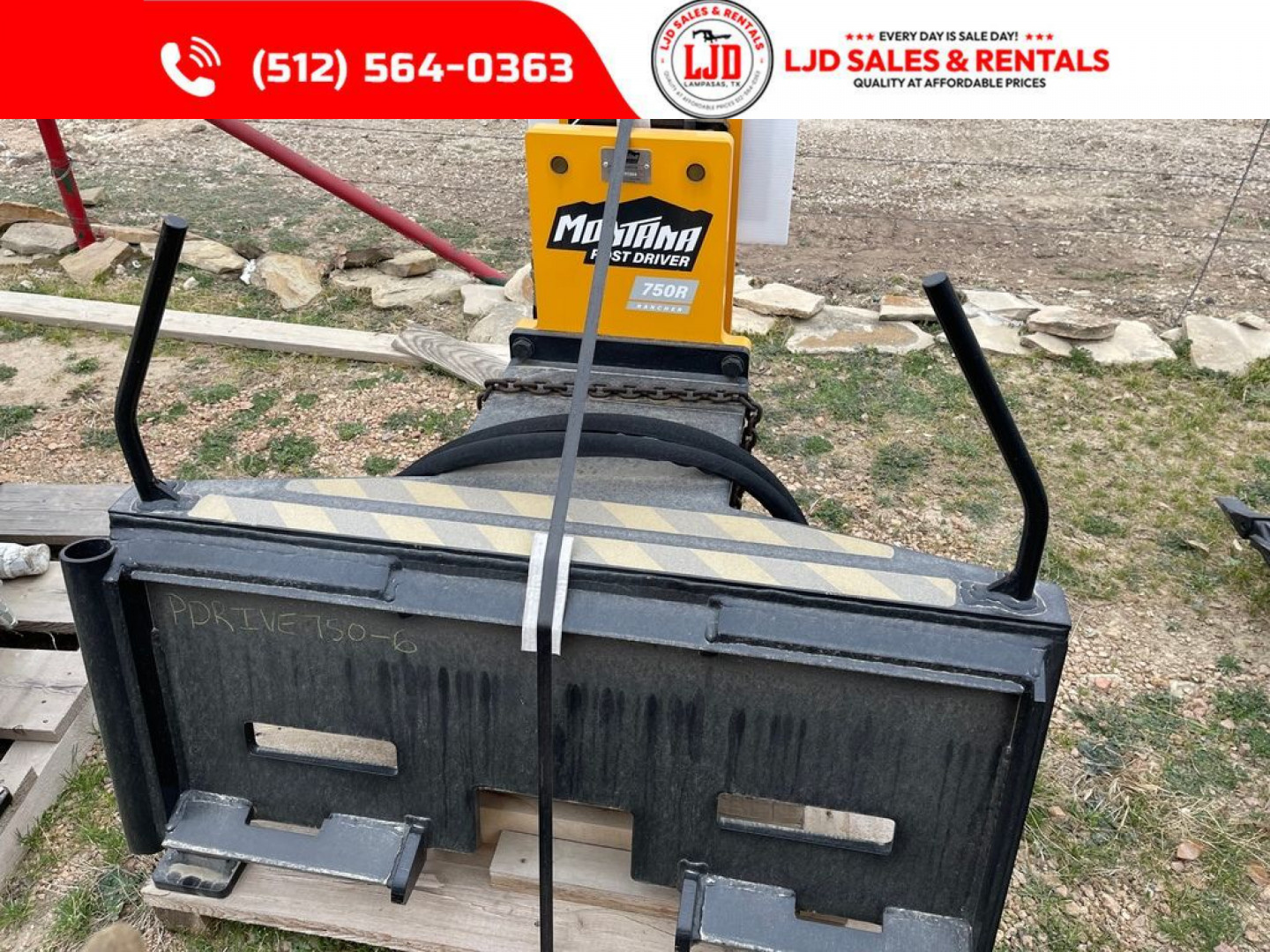 New 2025 Montana - 750 Post Driver - Skid Steer Attachment