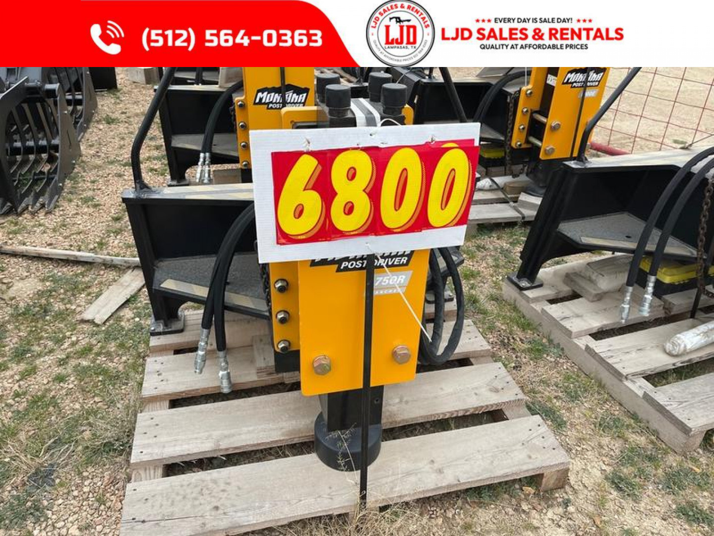 New 2025 Montana - 750 Post Driver - Skid Steer Attachment
