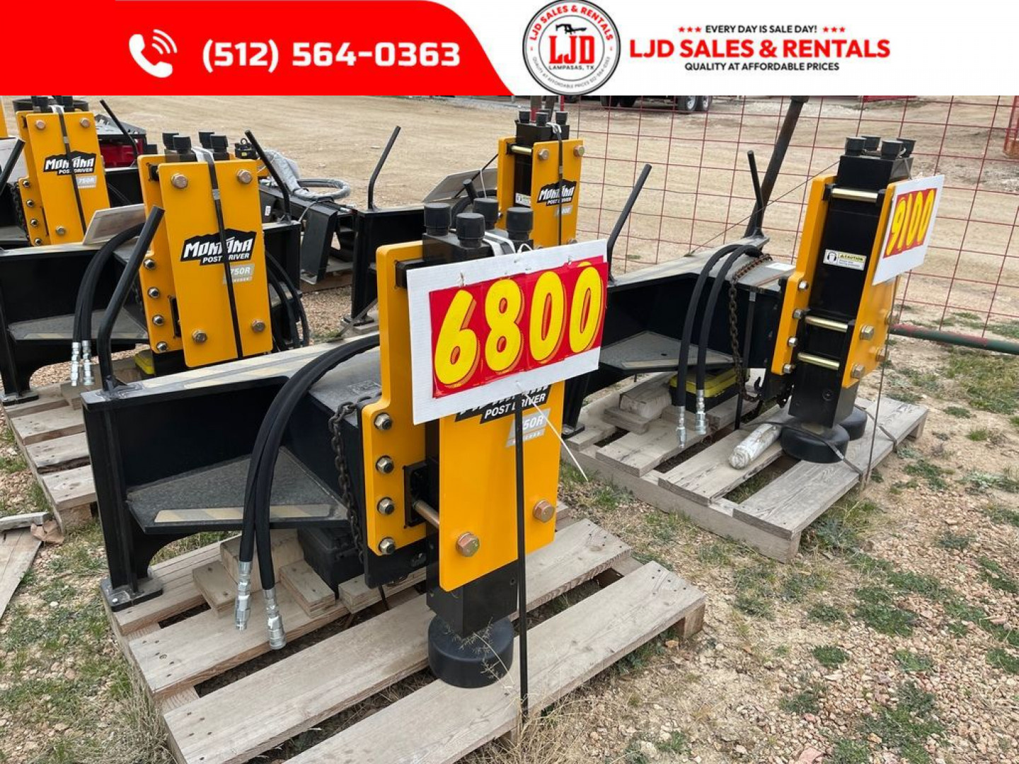 New 2025 Montana - 750 Post Driver - Skid Steer Attachment