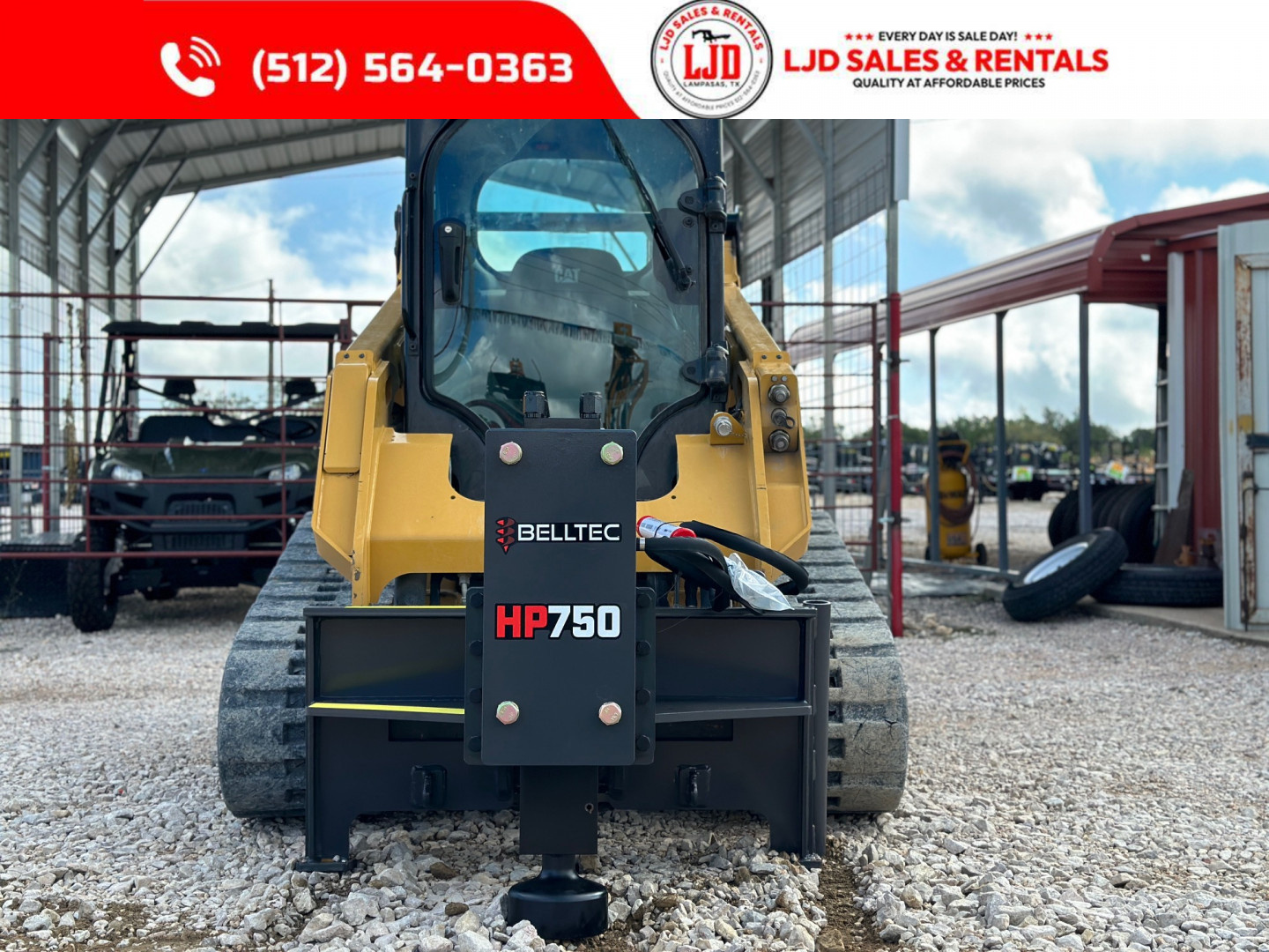 New Belltec - HP 750 Post Pounder - Skidsteer Attachment