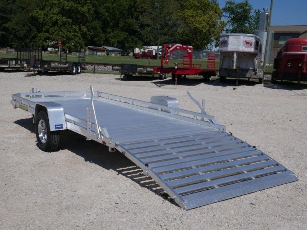 New 2024 Aluma 7814S-BT Utility Trailer