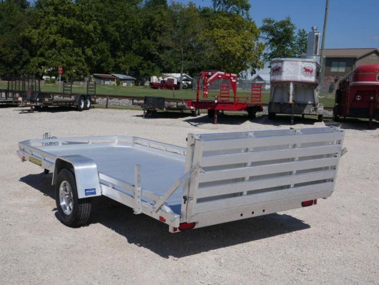 New 2024 Aluma 7814S-BT Utility Trailer