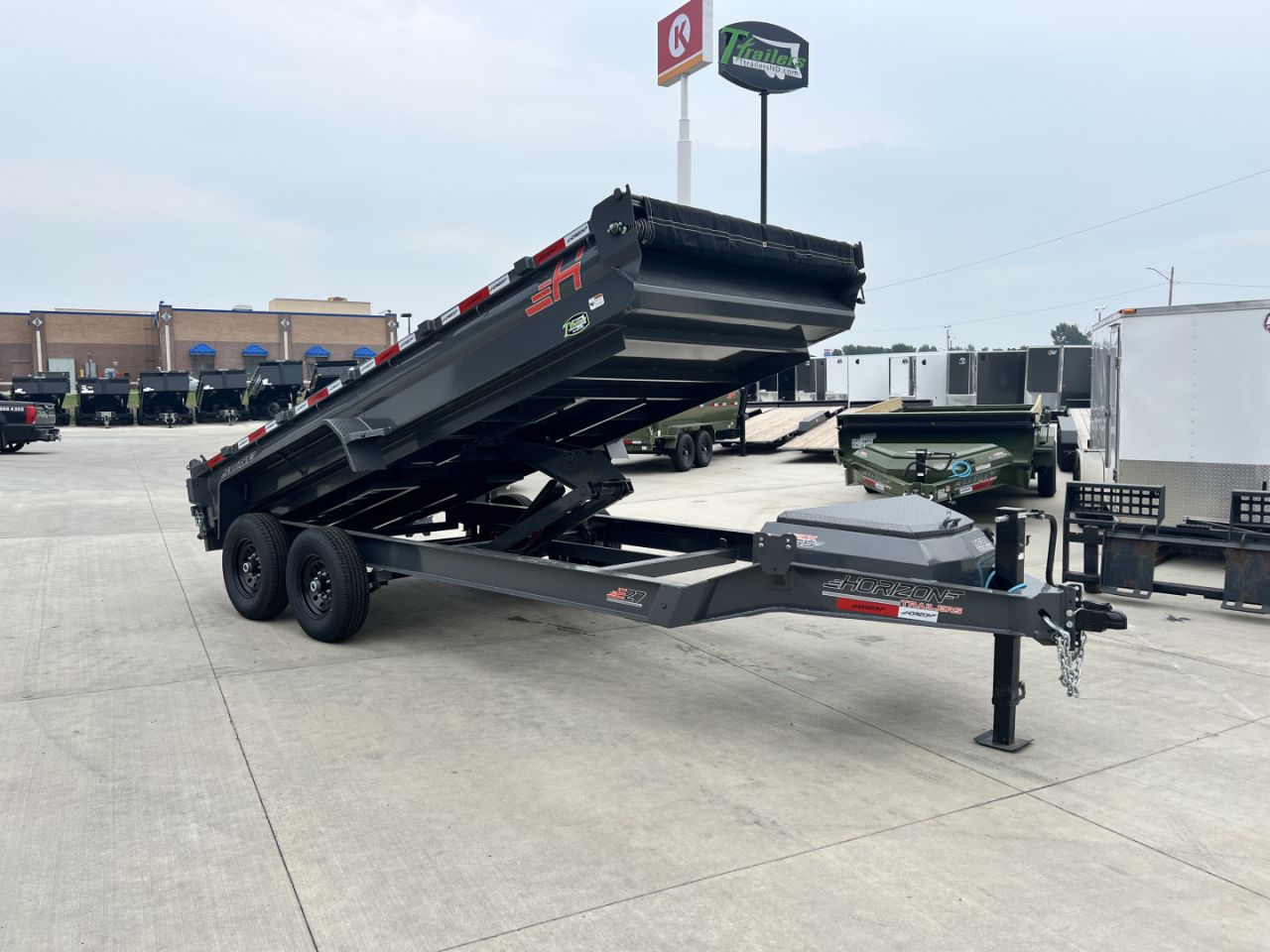 New 2027 Horizon Trailers EZ7 16ft Dump Trailer
