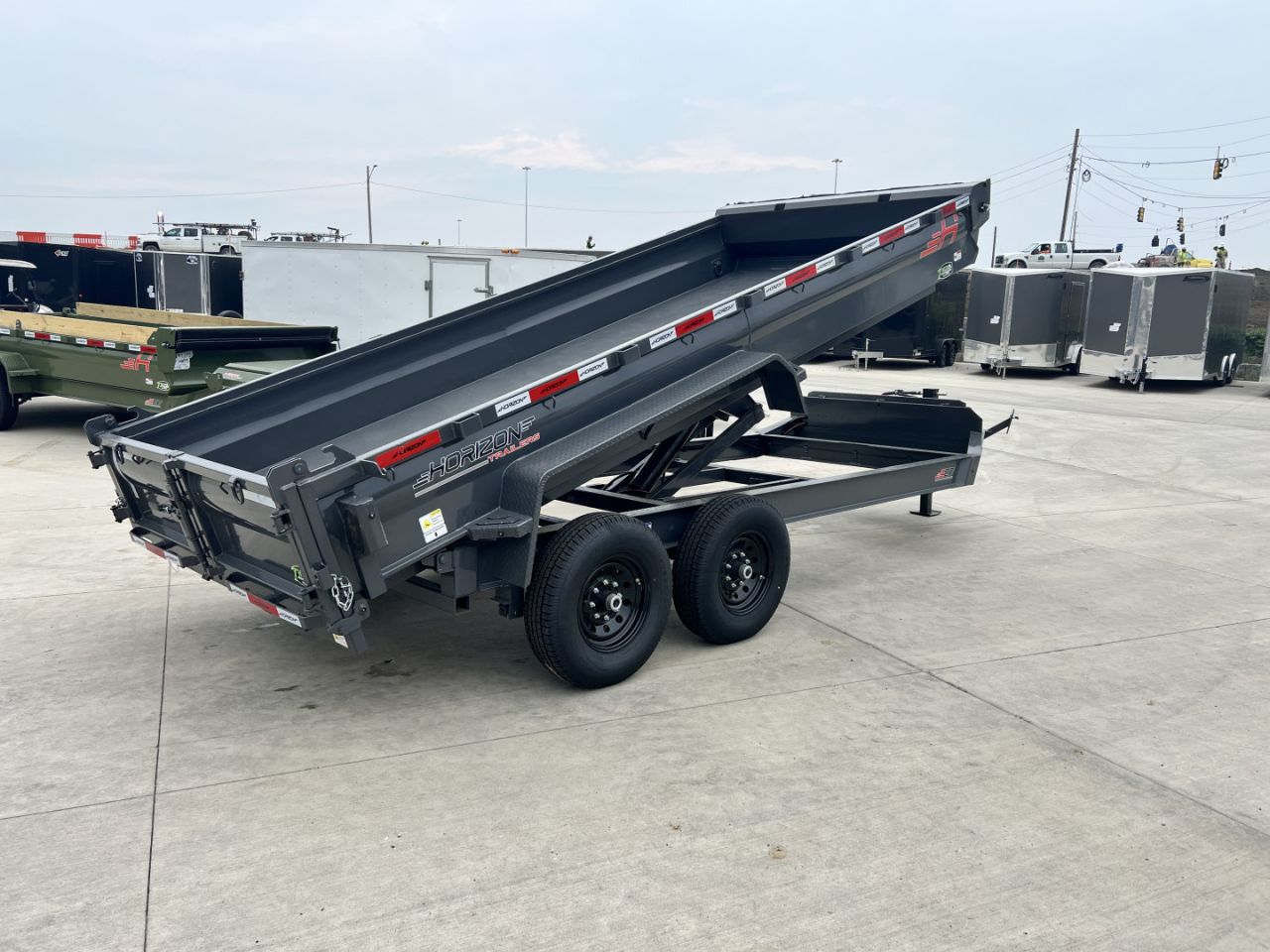 New 2027 Horizon Trailers EZ7 16ft Dump Trailer