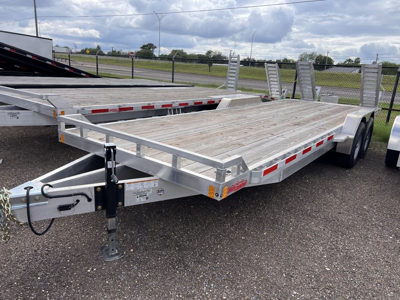 New 83x22ft Aluminum Heavy Duty Equipment Trailer