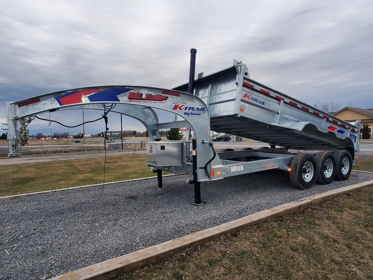 New 2025 K-Trail 7'x16' 12 Ton Dump Dump Trailer