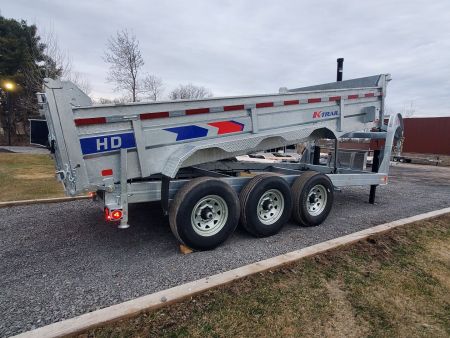 New 2025 K-Trail 7'x16' 12 Ton Dump Dump Trailer