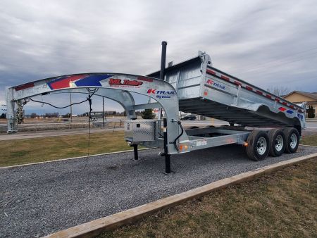 New 2025 K-Trail 7'x16' 12 Ton Dump Dump Trailer