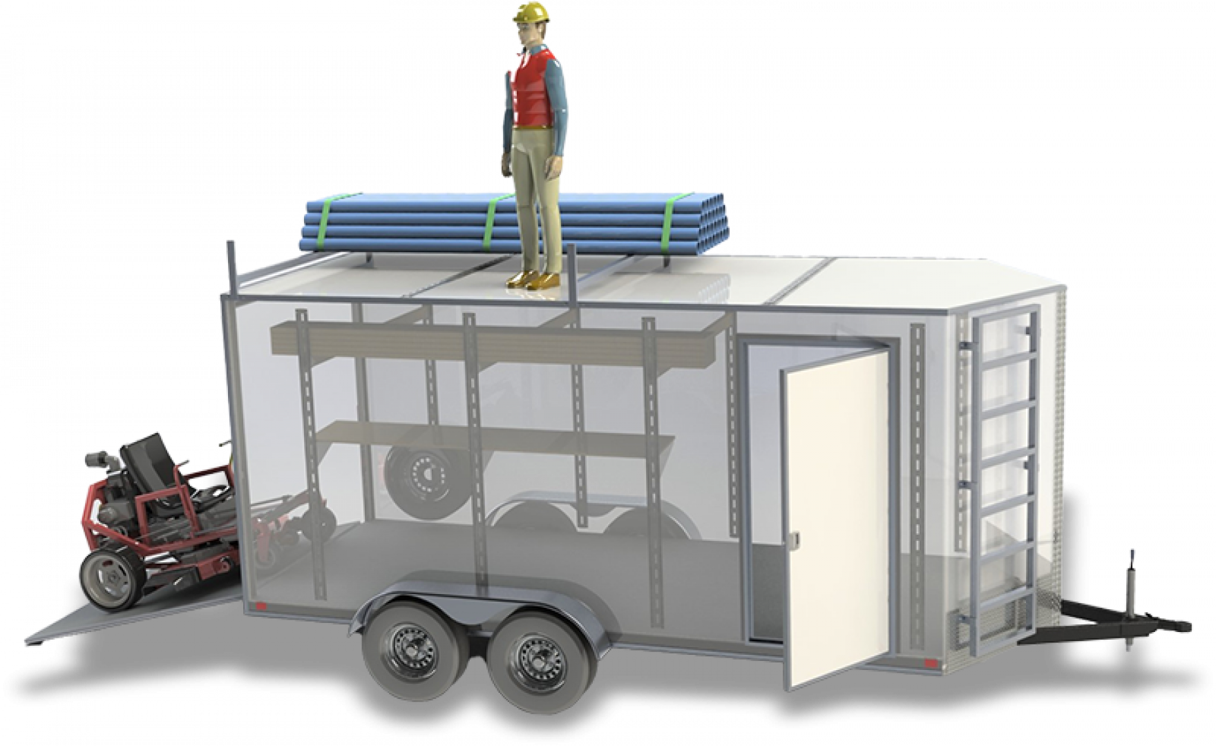 New 2026 Cell-Tech Trailers 7x14 10K Strongest Trailer Ever Built Cargo