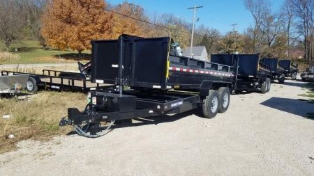 New 2026 Sure-Trac 82x14 Telescopic Dump Trailer 14K