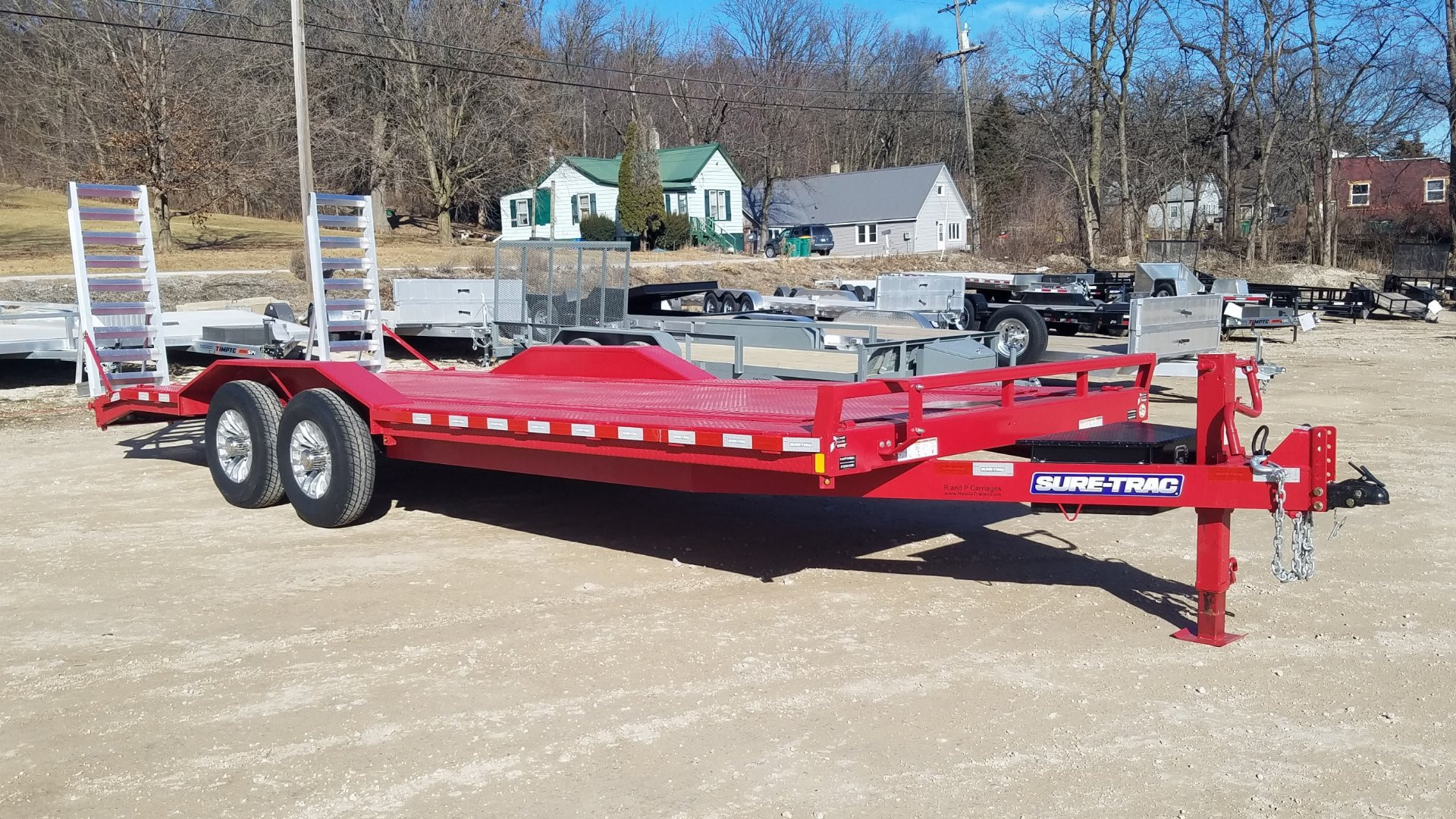 New 2024 Sure-Trac 8.5 x 22 (20+2) Full-Width Equipment Trailer Equipment Trailer