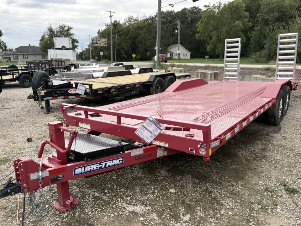 New 2024 Sure-Trac 8.5 x 22 (20+2) Full-Width Equipment Trailer Equipment Trailer