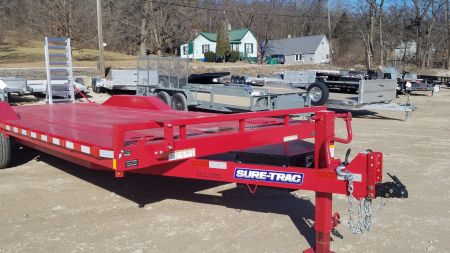 New 2024 Sure-Trac 8.5 x 22 (20+2) Full-Width Equipment Trailer Equipment Trailer