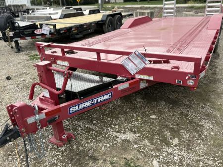 New 2024 Sure-Trac 8.5 x 22 (20+2) Full-Width Equipment Trailer Equipment Trailer