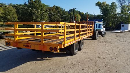Used 2017 Brooks Brothers Flatbed Deckover Trailer 20K