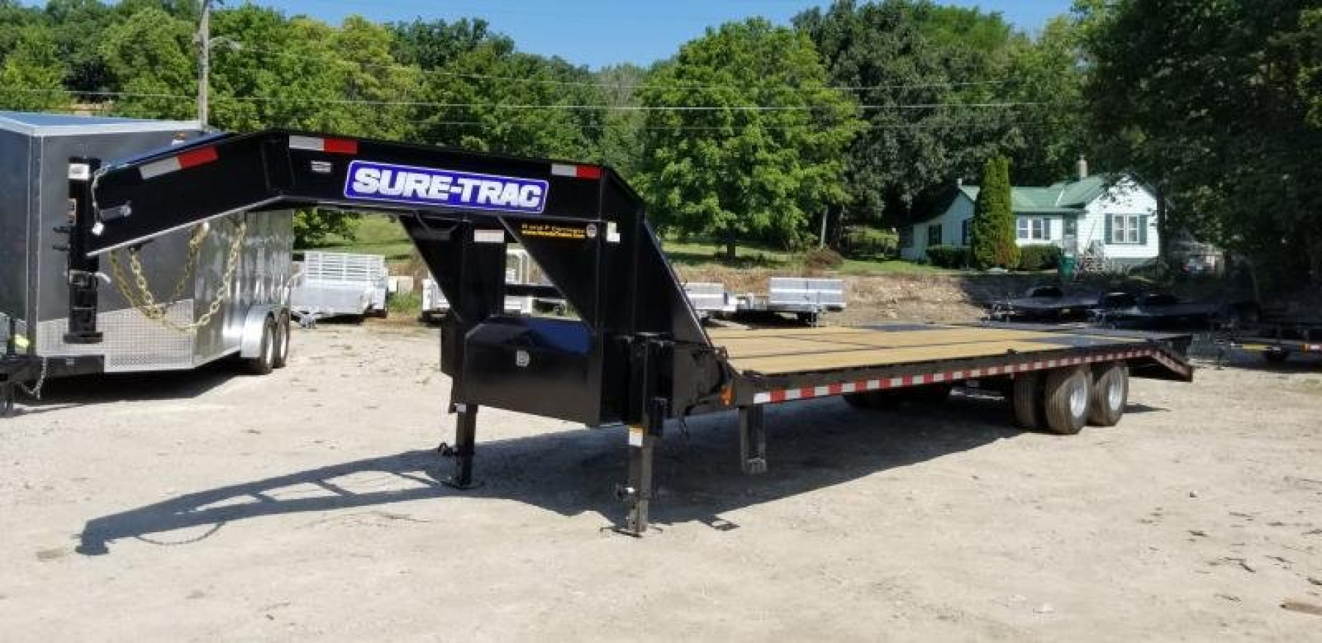 New 2025 Sure-Trac 8.5x25+5 Heavy Duty Gooseneck Equipment Trailer 20k