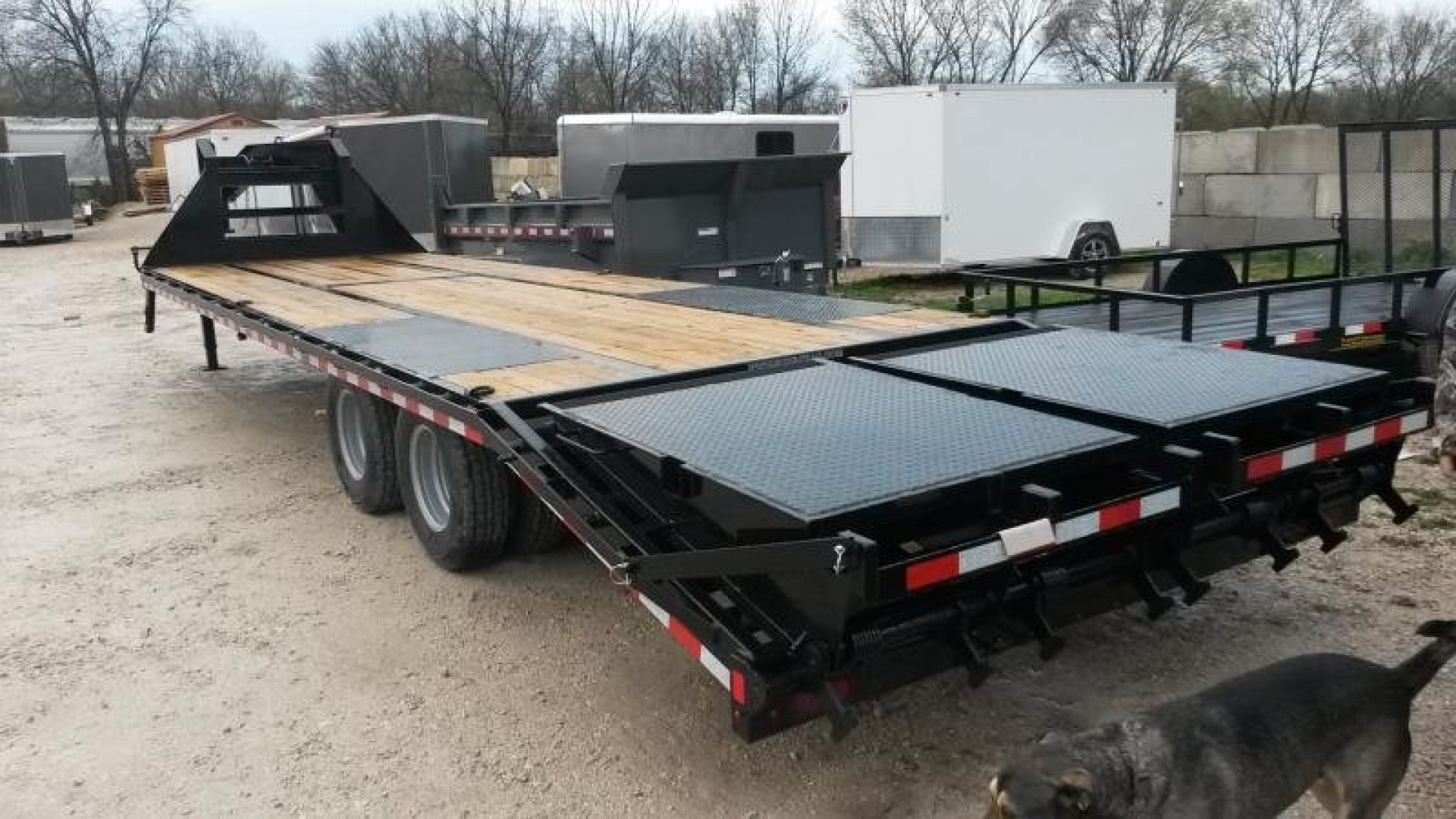 New 2025 Sure-Trac 8.5x25+5 Heavy Duty Gooseneck Equipment Trailer 20k