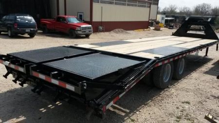 New 2025 Sure-Trac 8.5x25+5 Heavy Duty Gooseneck Equipment Trailer 20k