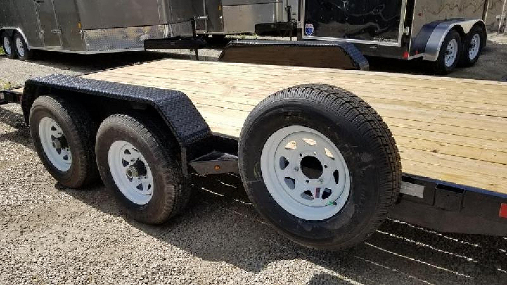 Used RENTAL #25 7x18 Sure Trac Open Car Hauler