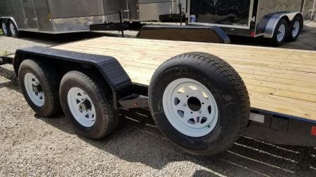 Used RENTAL #25 7x18 Sure Trac Open Car Hauler