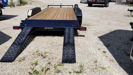 Used RENTAL #25 7x18 Sure Trac Open Car Hauler