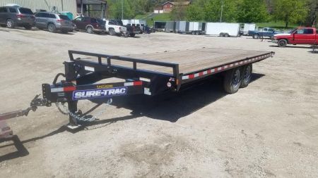 New 2027 Sure-Trac 8.5 x 20' Flatbed 14K Deckover Trailer