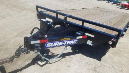 New 2027 Sure-Trac 8.5 x 20' Flatbed 14K Deckover Trailer