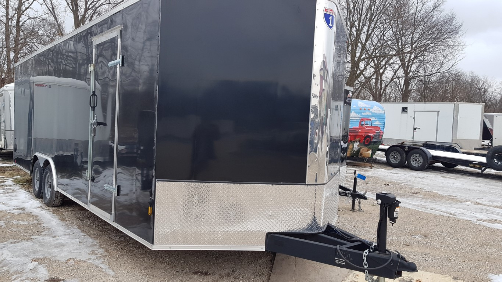 New 2025 Interstate 8.5x24 IFC Enclosed Car Hauler 10k