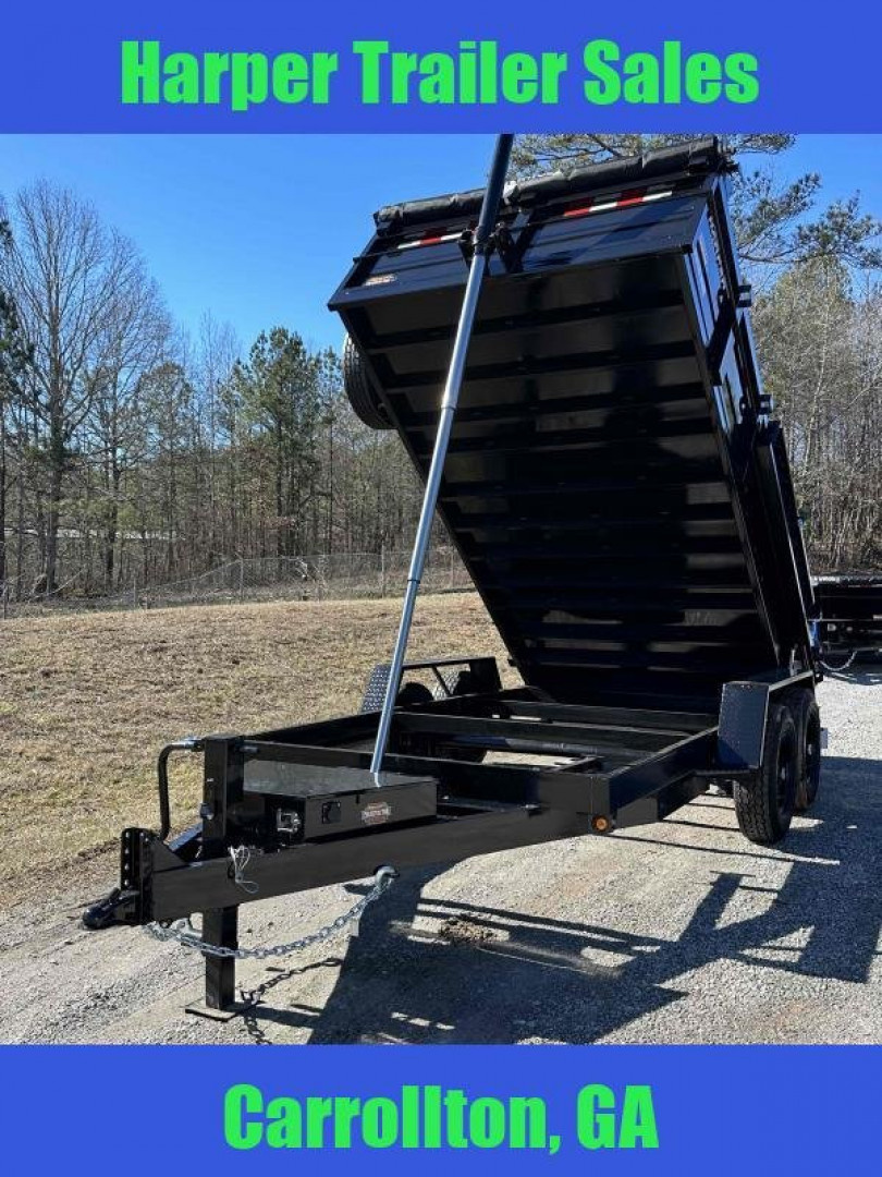 New 2025 PROSPECTOR 7X14 14K TELESCOPING DUMP TRAILER WITH 2' WALLS AND SPARE TIRE