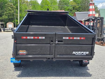 New 2025 PROSPECTOR 7X14 14K TELESCOPING DUMP TRAILER WITH 2' WALLS AND SPARE TIRE