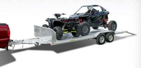 New 2025 Aluma Wide Body Tandem Axle Trailer Drive Over Fenders (8' x 26')