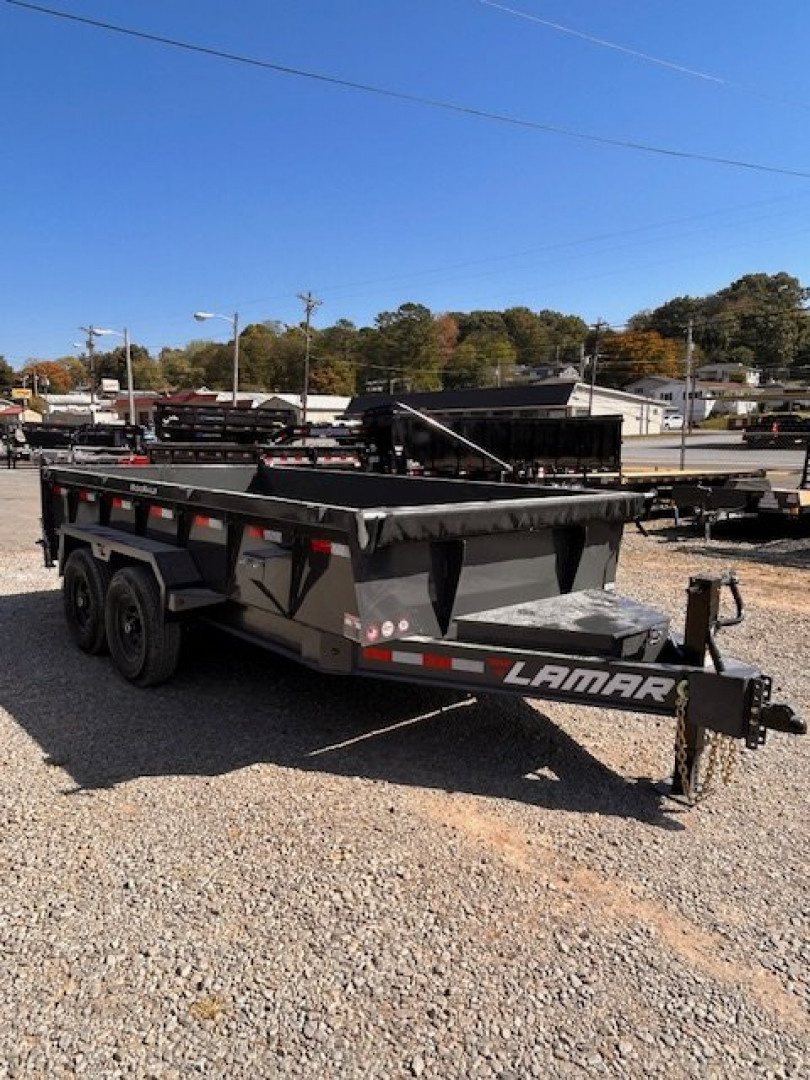 New 2025 Lamar Trailers 7x14 14K 2' Sides BP Dump Trailer