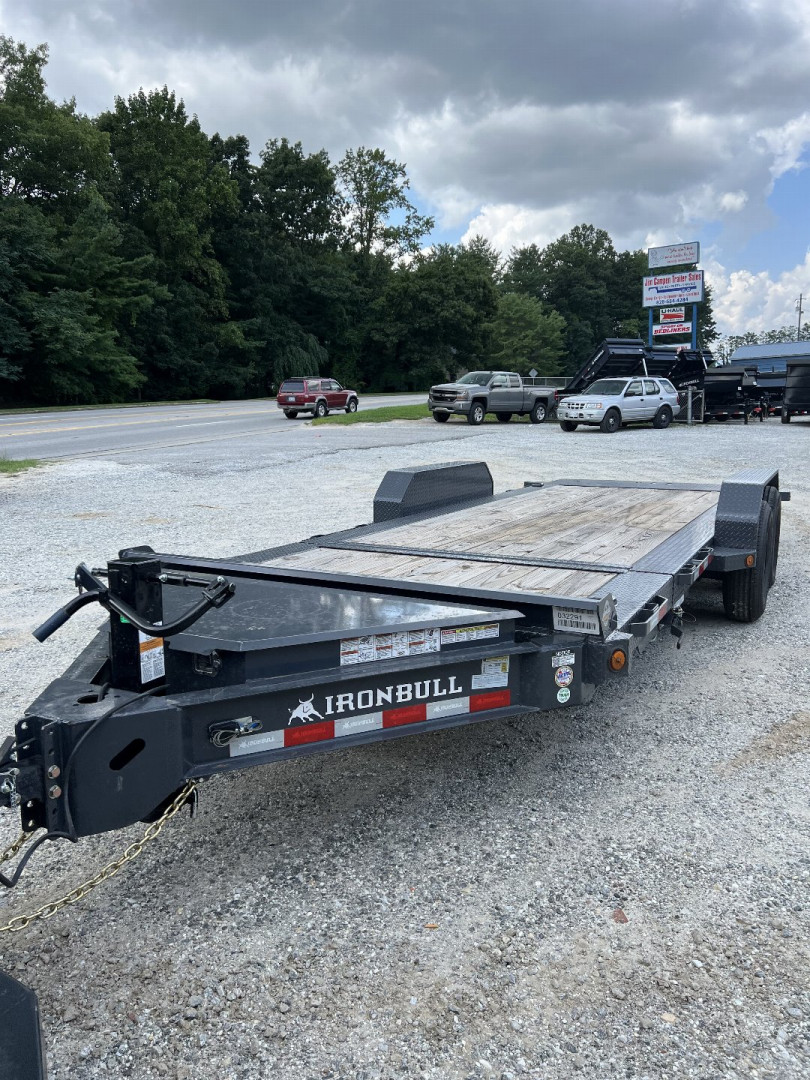 New 2026 Iron Bull Tilt Trailer / TWB Series / 81" x 22' ( 6'Stationary 16' Tilt ) / 2-8,000# Electric Brake Axles / Jumbo Tool Box