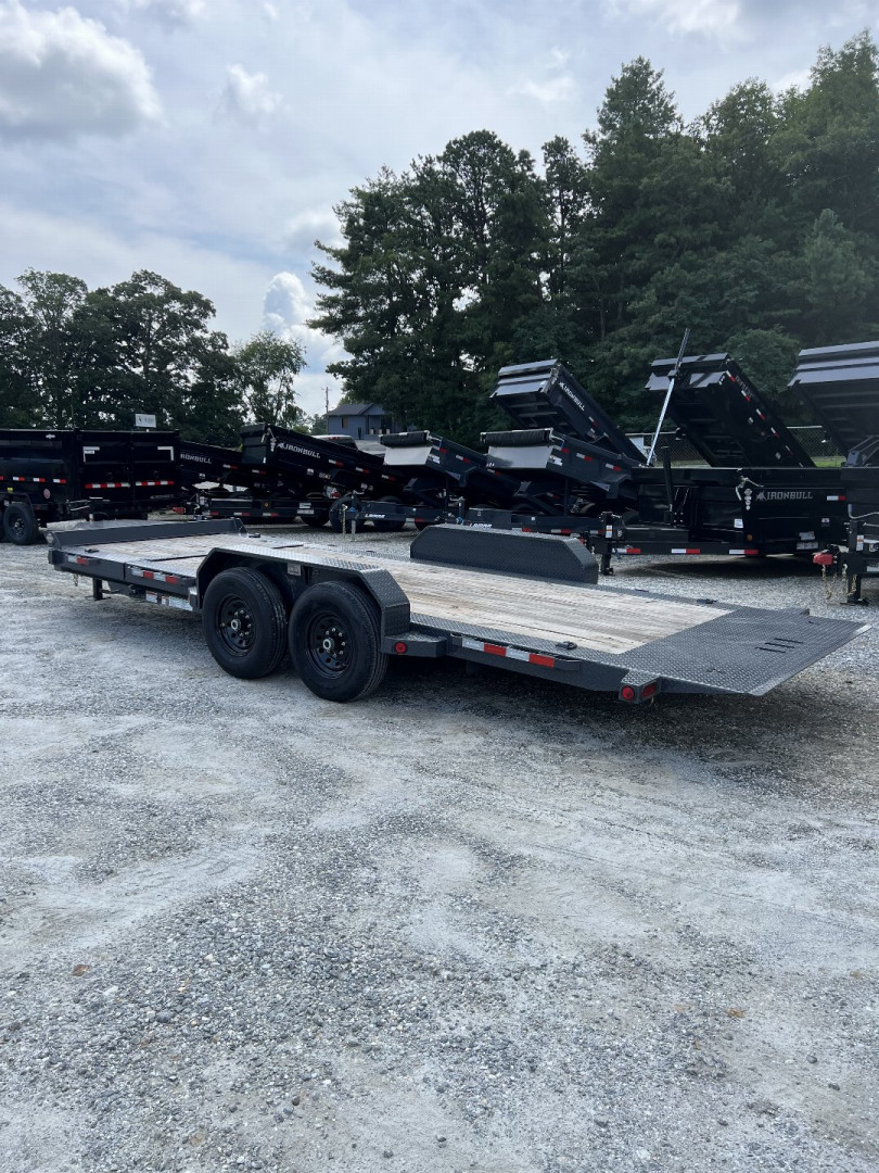 New 2026 Iron Bull Tilt Trailer / TWB Series / 81" x 22' ( 6'Stationary 16' Tilt ) / 2-8,000# Electric Brake Axles / Jumbo Tool Box