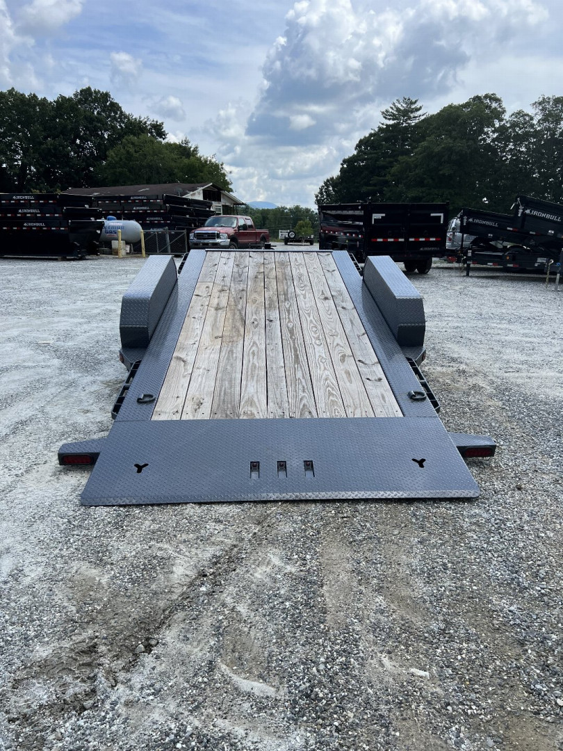 New 2025 Iron Bull Tilt Trailer / TWB Series / 83" x 20' ( 4'Stationary 16' Tilt ) / 2-7,000# Electric Brake Axles / Jumbo Tool Box