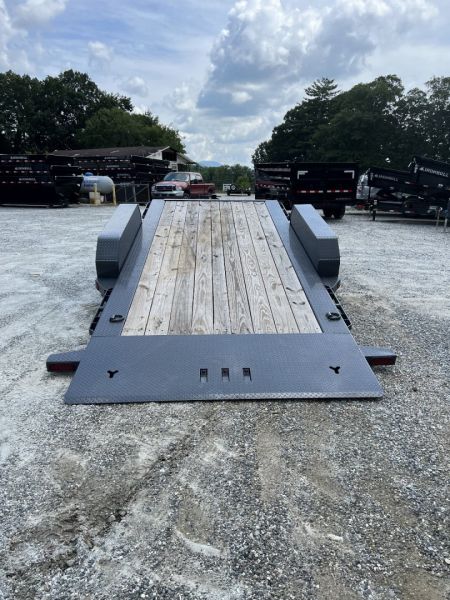 New 2025 Iron Bull Tilt Trailer / TWB Series / 83" x 20' ( 4'Stationary 16' Tilt ) / 2-7,000# Electric Brake Axles / Jumbo Tool Box