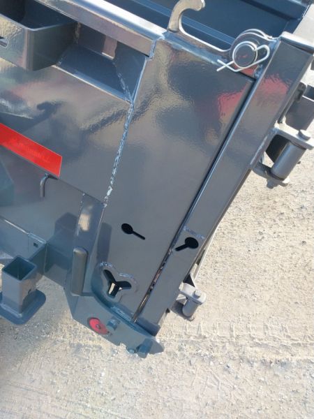 New 2024 Iron Bull Dump Trailer / DWB Series / 83" Wide x 14' Long / 2-7,000# Electric Brake Axles / Tarp / Ramps / Combo Rear Gate / Gray Powder Coat