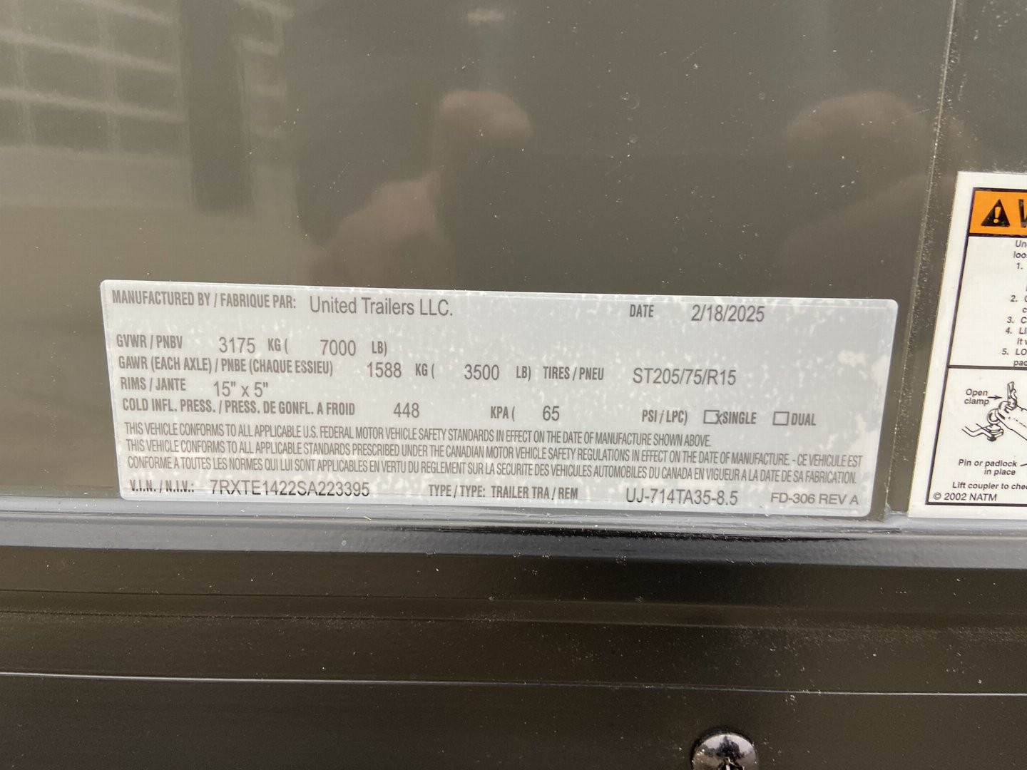7×14 Enclosed Cargo Trailer photo 9
