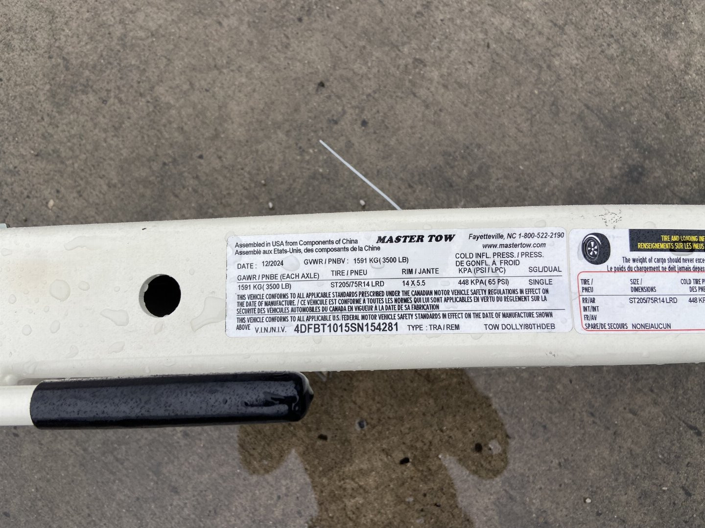 New Master Tow Dolly